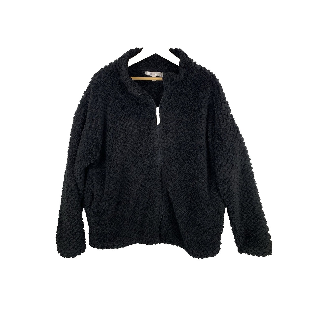 IB Diffusion Women's Fleece Jacket Size XL Lagenlook‎ Casual Comfy Warm